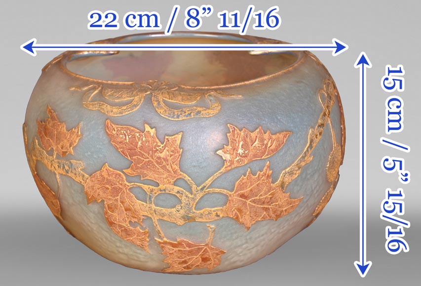 DAUM Nancy — Vase Art Nouveau « Feuilles d’érable » DAUM Nancy — Vase Art Nouveau « Feuilles d’érable »-9