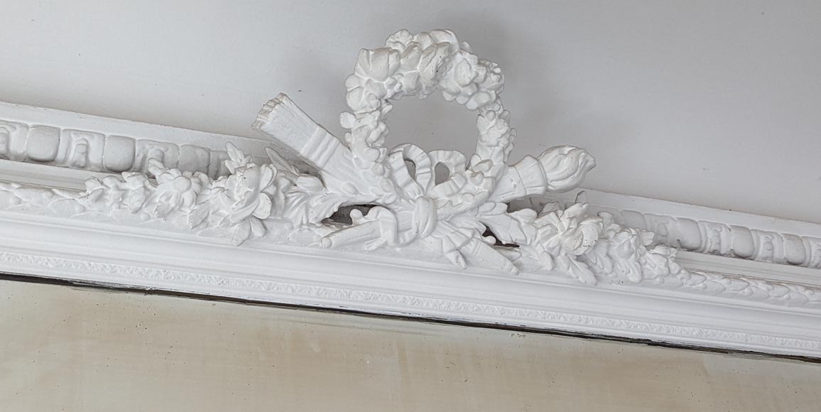 Trumeau de style Louis XVI à la couronne de laurier Trumeau de style Louis XVI à la couronne de laurier-2