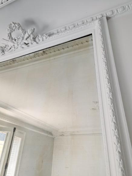 Trumeau de style Louis XVI à la couronne de laurier Trumeau de style Louis XVI à la couronne de laurier-4