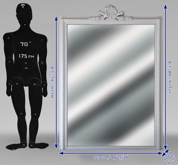 Trumeau de style Louis XVI à la couronne de laurier Trumeau de style Louis XVI à la couronne de laurier-7