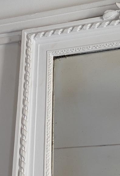 Trumeau de style Napoléon III au ruban croisé Trumeau de style Napoléon III au ruban croisé-3