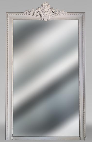 Trumeau de style Napoléon III au décor de ruban croisé Trumeau de style Napoléon III au décor de ruban croisé-0