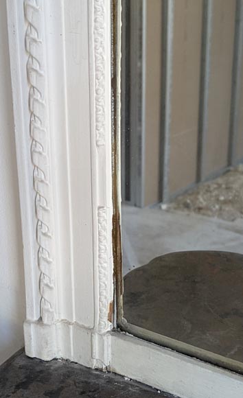 Trumeau de style Napoléon III au décor de ruban croisé Trumeau de style Napoléon III au décor de ruban croisé-5