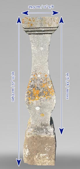 Table haute en pierre, XIXe siècle Table haute en pierre, XIXe siècle-9