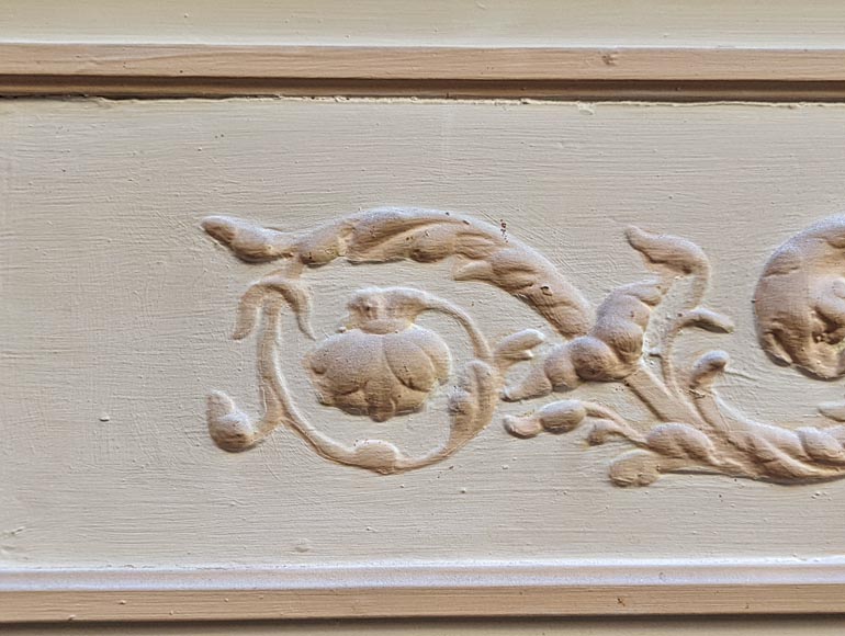 Trumeau en stuc et bois peint de style Louis XVI Trumeau en stuc et bois peint de style Louis XVI-2