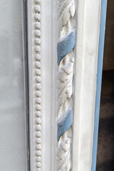 Trumeau en stuc et bois peint de style Louis XVI Trumeau en stuc et bois peint de style Louis XVI-4