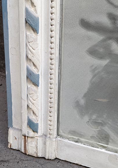 Trumeau en stuc et bois peint de style Louis XVI Trumeau en stuc et bois peint de style Louis XVI-5