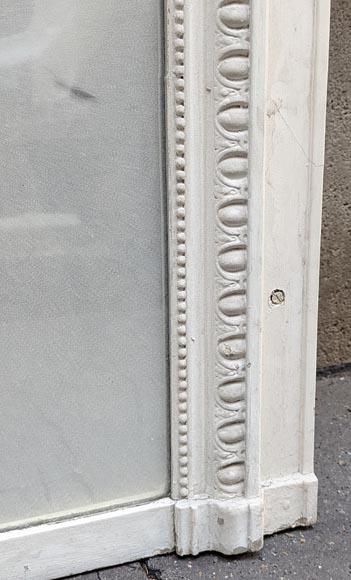 Trumeau en stuc et bois peint de style Louis XVI Trumeau en stuc et bois peint de style Louis XVI-4