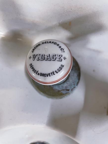 Lavabo en faïence sur colonne, XIXe siècle Lavabo en faïence sur colonne, XIXe siècle-5