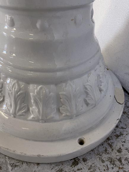 Lavabo en faïence sur colonne, XIXe siècle Lavabo en faïence sur colonne, XIXe siècle-8