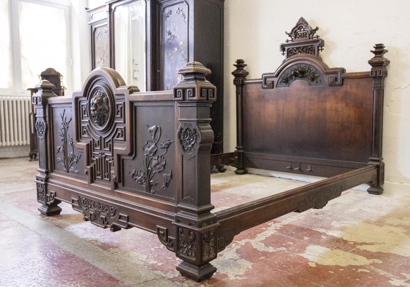 Gabriel VIARDOT, ensemble de mobilier japonisant pour chambre à coucher Gabriel VIARDOT, ensemble de mobilier japonisant pour chambre à coucher-15