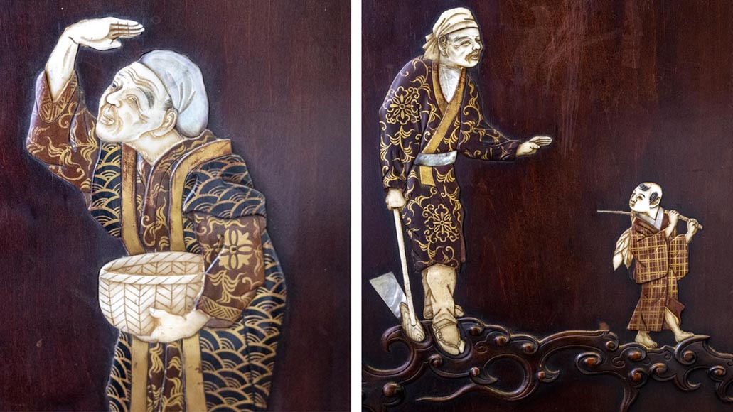 Gabriel VIARDOT, ensemble de mobilier japonisant pour chambre à coucher Gabriel VIARDOT, ensemble de mobilier japonisant pour chambre à coucher-20