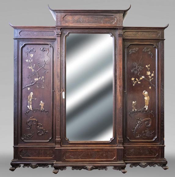 Gabriel VIARDOT, ensemble de mobilier japonisant pour chambre à coucher Gabriel VIARDOT, ensemble de mobilier japonisant pour chambre à coucher-23