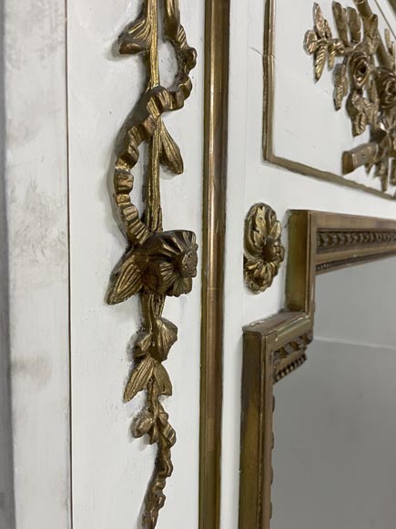 Trumeau de style Louis XV au décor d’instruments de musique Trumeau de style Louis XV au décor d’instruments de musique-4