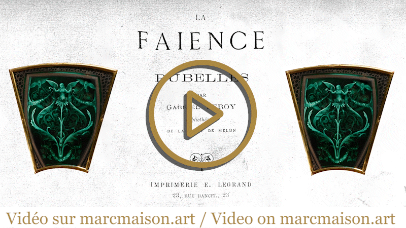 Un guéridon au décor d’émail rarissime de la faïencerie de Rubelles Un guéridon au décor d’émail rarissime de la faïencerie de Rubelles-0