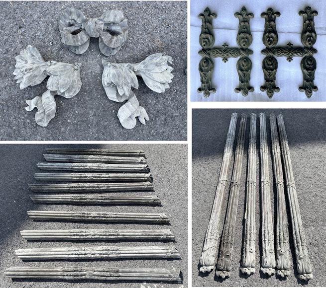 Ensemble d'éléments décoratifs de façade de magasin Ensemble d'éléments décoratifs de façade de magasin-0