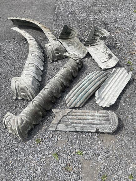 Ensemble d'éléments décoratifs de façade de magasin Ensemble d'éléments décoratifs de façade de magasin-13