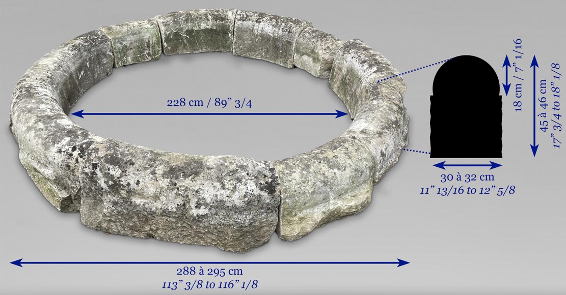 Bassin en pierre du XVIIIe siècle Bassin en pierre du XVIIIe siècle-9