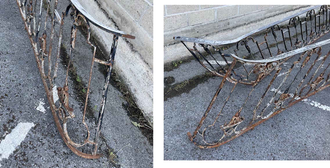 Longue paire de rampes d'escalier de style Napoléon III Longue paire de rampes d'escalier de style Napoléon III-5