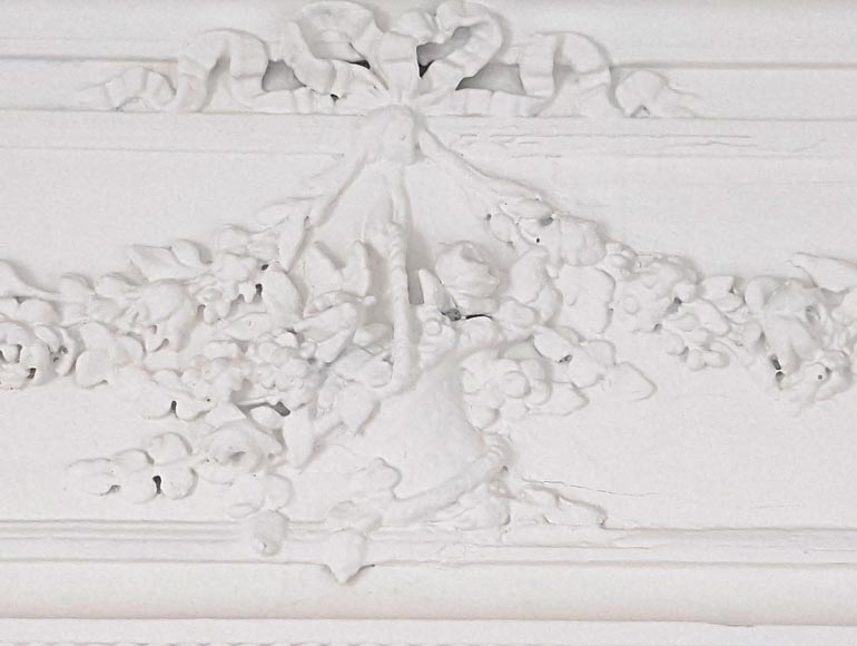 Trumeau de style Louis XVI à décor de panier fleuri Trumeau de style Louis XVI à décor de panier fleuri-1