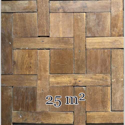 Lot de 25 m² de parquet de style Chantilly en chêne