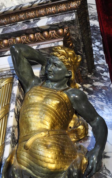 Extraordinaire cheminée monumentale signée par Jules Allard et Louis Ardisson provenant de l'Hôtel particulier de Edward Julius Berwind, Fifth Avenue, New York Extraordinaire cheminée monumentale signée par Jules Allard et Louis Ardisson provenant de l'Hôtel particulier de Edward Julius Berwind, Fifth Avenue, New York-4