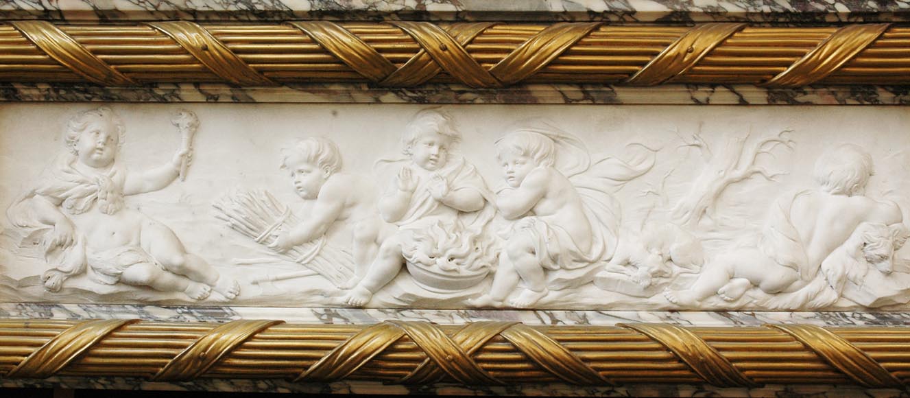 Extraordinaire cheminée monumentale signée par Jules Allard et Louis Ardisson provenant de l'Hôtel particulier de Edward Julius Berwind, Fifth Avenue, New York Extraordinaire cheminée monumentale signée par Jules Allard et Louis Ardisson provenant de l'Hôtel particulier de Edward Julius Berwind, Fifth Avenue, New York-13