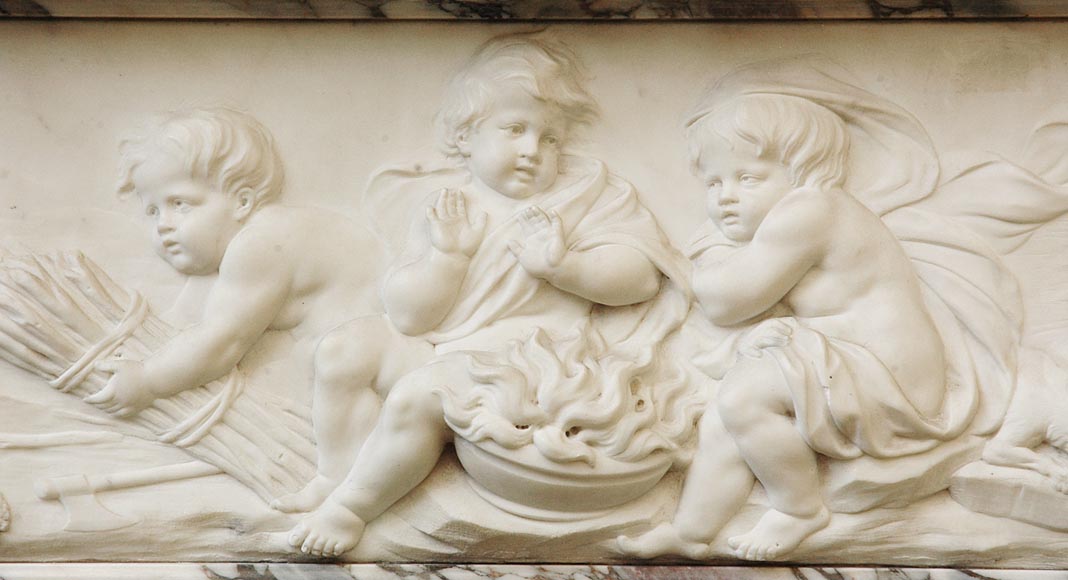 Extraordinaire cheminée monumentale signée par Jules Allard et Louis Ardisson provenant de l'Hôtel particulier de Edward Julius Berwind, Fifth Avenue, New York Extraordinaire cheminée monumentale signée par Jules Allard et Louis Ardisson provenant de l'Hôtel particulier de Edward Julius Berwind, Fifth Avenue, New York-14