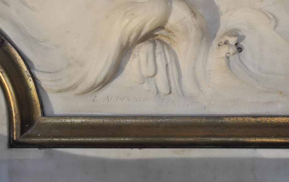 Extraordinaire cheminée monumentale signée par Jules Allard et Louis Ardisson provenant de l'Hôtel particulier de Edward Julius Berwind, Fifth Avenue, New York Extraordinaire cheminée monumentale signée par Jules Allard et Louis Ardisson provenant de l'Hôtel particulier de Edward Julius Berwind, Fifth Avenue, New York-15