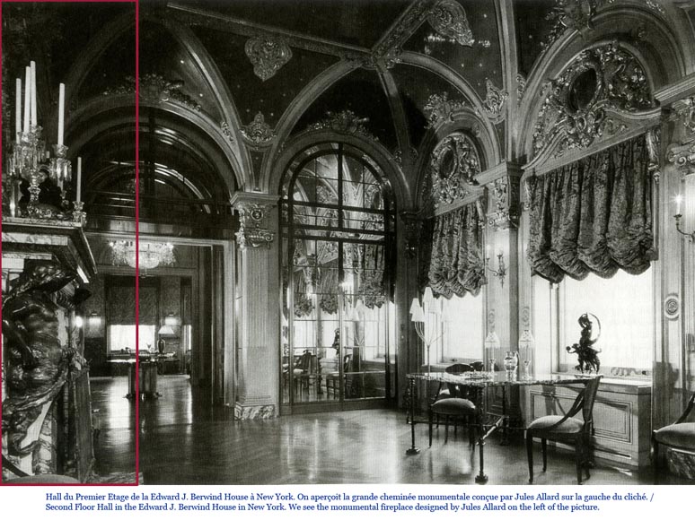 Extraordinaire cheminée monumentale signée par Jules Allard et Louis Ardisson provenant de l'Hôtel particulier de Edward Julius Berwind, Fifth Avenue, New York Extraordinaire cheminée monumentale signée par Jules Allard et Louis Ardisson provenant de l'Hôtel particulier de Edward Julius Berwind, Fifth Avenue, New York-18