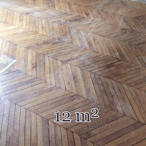 Lot de 12 m² de parquet point de Hongrie