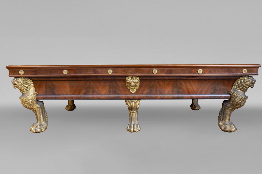 Exceptionnel billard Charles X de la Maison Chéreau en acajou et bronze doré Exceptionnel billard Charles X de la Maison Chéreau en acajou et bronze doré-0