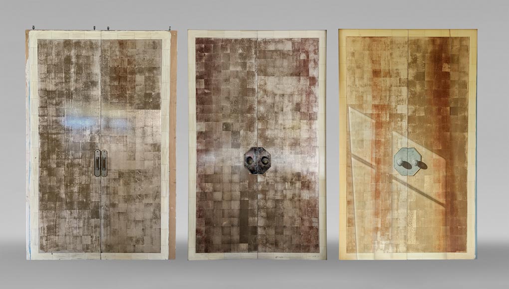 Lot de 3 doubles portes imitation galuchat Lot de 3 doubles portes imitation galuchat-0