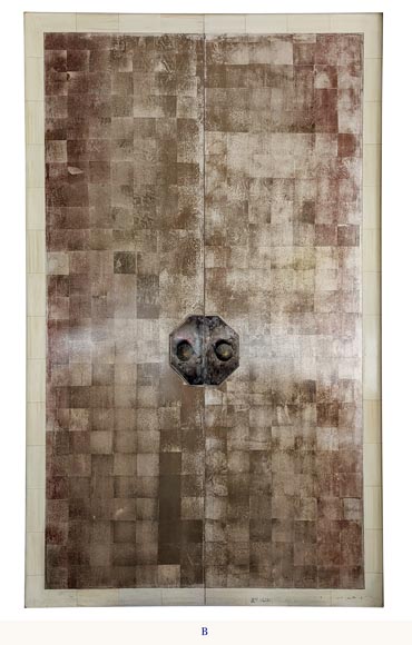 Lot de 3 doubles portes imitation galuchat Lot de 3 doubles portes imitation galuchat-8