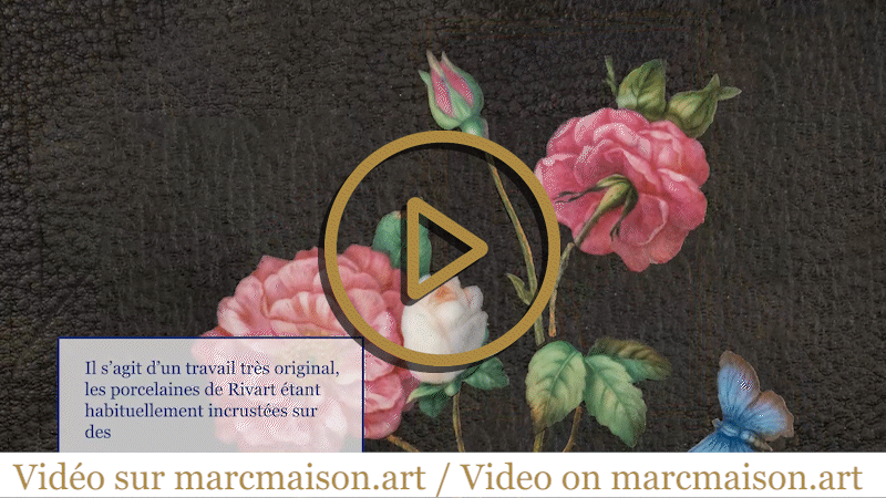 Un porte-document au précieux décor de porcelaine par  Julien-Nicolas RIVART Un porte-document au précieux décor de porcelaine par  Julien-Nicolas RIVART-0