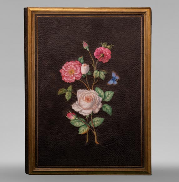 Un porte-document au précieux décor de porcelaine par  Julien-Nicolas RIVART Un porte-document au précieux décor de porcelaine par  Julien-Nicolas RIVART-0