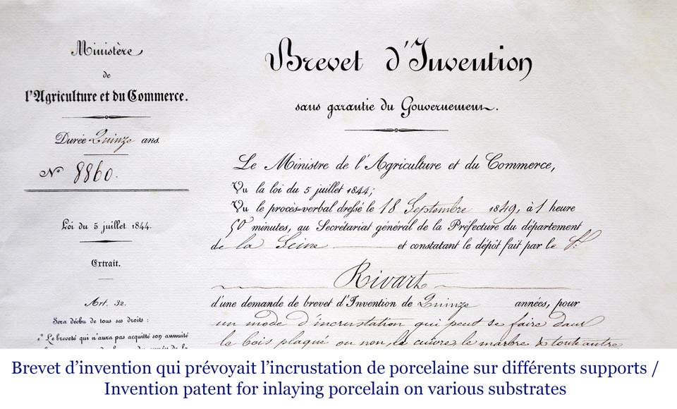 Un porte-document au précieux décor de porcelaine par  Julien-Nicolas RIVART Un porte-document au précieux décor de porcelaine par  Julien-Nicolas RIVART-1