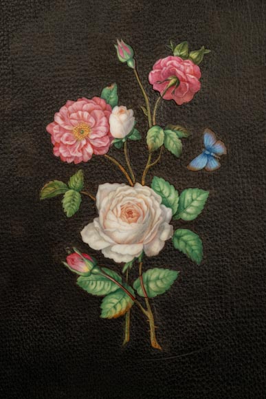 Un porte-document au précieux décor de porcelaine par  Julien-Nicolas RIVART Un porte-document au précieux décor de porcelaine par  Julien-Nicolas RIVART-2