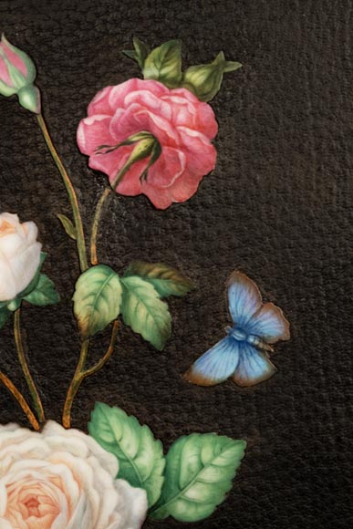 Un porte-document au précieux décor de porcelaine par  Julien-Nicolas RIVART Un porte-document au précieux décor de porcelaine par  Julien-Nicolas RIVART-3