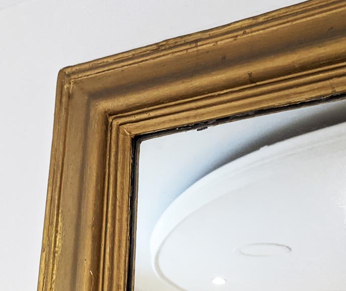 Trumeau mouluré de style Louis XVI, peinture dorée Trumeau mouluré de style Louis XVI, peinture dorée-3