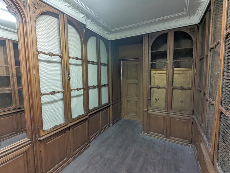 Boiserie et bibliothèque en chêne de style Louis XV Boiserie et bibliothèque en chêne de style Louis XV-3