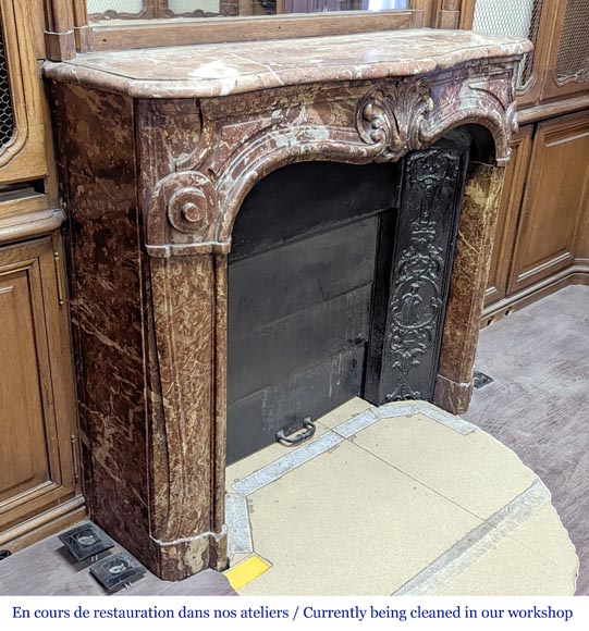 Boiserie et bibliothèque en chêne de style Louis XV Boiserie et bibliothèque en chêne de style Louis XV-8