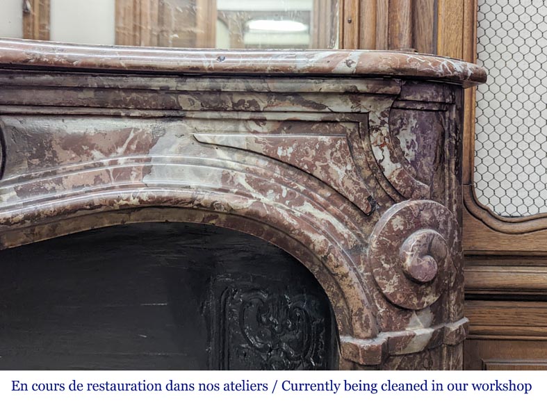 Boiserie et bibliothèque en chêne de style Louis XV Boiserie et bibliothèque en chêne de style Louis XV-14