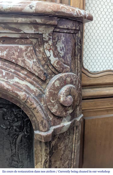 Boiserie et bibliothèque en chêne de style Louis XV Boiserie et bibliothèque en chêne de style Louis XV-15