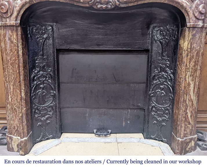 Boiserie et bibliothèque en chêne de style Louis XV Boiserie et bibliothèque en chêne de style Louis XV-17