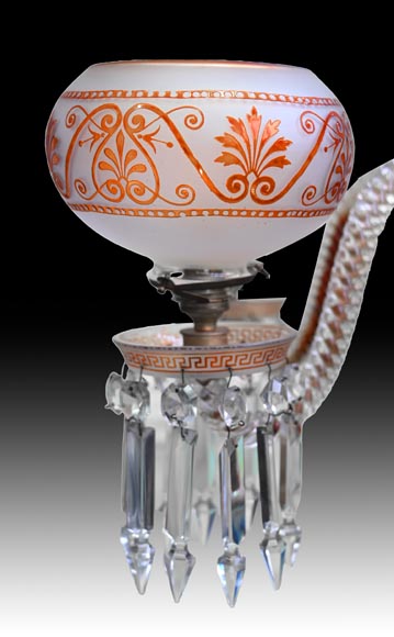 BACCARAT, Lustre néo-grec en cristal à cinq lumières, après 1875 BACCARAT, Lustre néo-grec en cristal à cinq lumières, après 1875-3