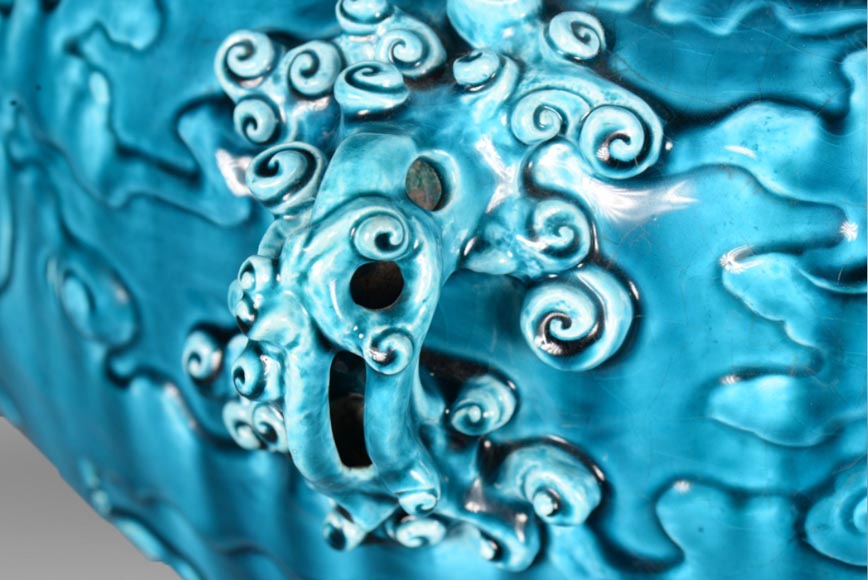 Théodore DECK, Grand vase d'inspiration extrême-orientale, fin du XIXe siècle Théodore DECK, Grand vase d'inspiration extrême-orientale, fin du XIXe siècle-6