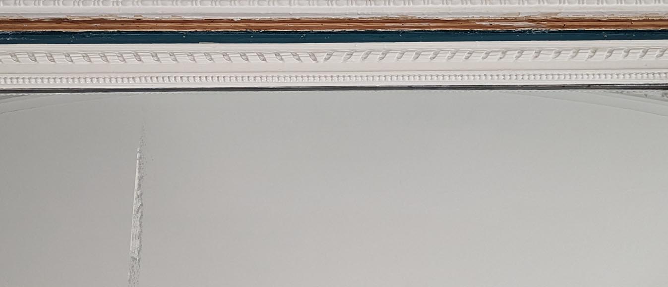 Trumeau de style Louis XVI au décors floral et rosace Trumeau de style Louis XVI au décors floral et rosace-1