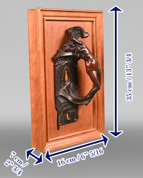 Pierre BRAECKE, poignée de style Art Nouveau portant l’inscription « L. Solvay », 1901 Pierre BRAECKE, poignée de style Art Nouveau portant l’inscription « L. Solvay », 1901-9