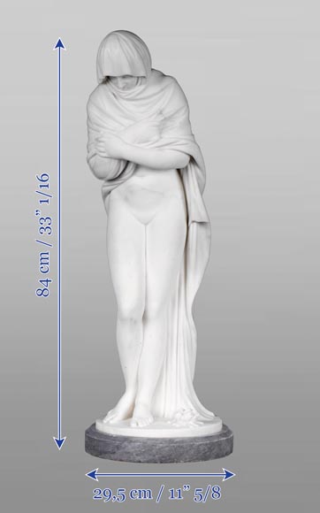 Francesco LAZZARINI (1748-1808) – L’Hiver dit La Frileuse, d’après Jean-Antoine HOUDON Francesco LAZZARINI (1748-1808) – L’Hiver dit La Frileuse, d’après Jean-Antoine HOUDON-8